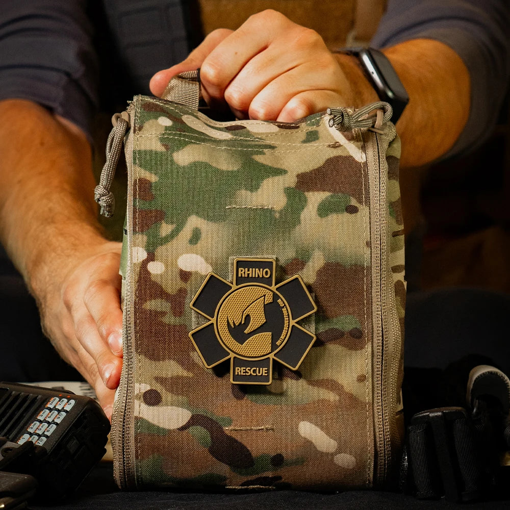 Rhino Rescue 002M First Aid Kit Camping IFAK Pouch With Molle,Survival Pouch For Camping Hiking And Fishing Outdoor Hiking Kit
