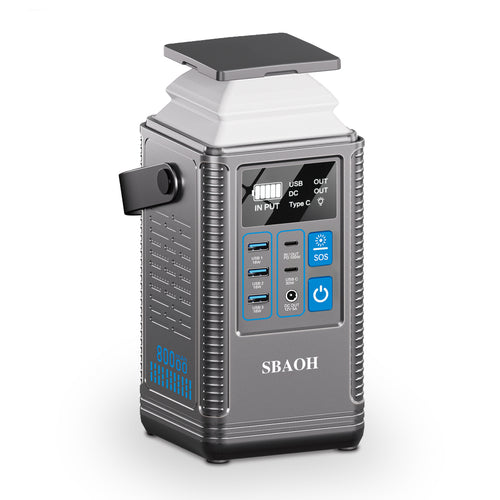 296Wh Camping Power Station - 80000mAh Portable Solar Generator