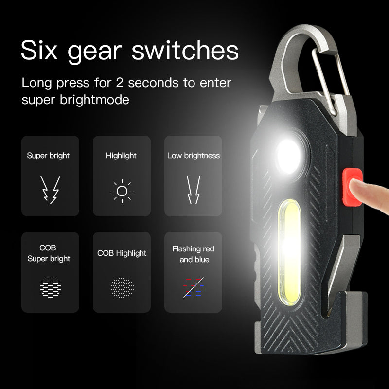 Emergency LED Light - Rechargeable Keychain Survival Light
