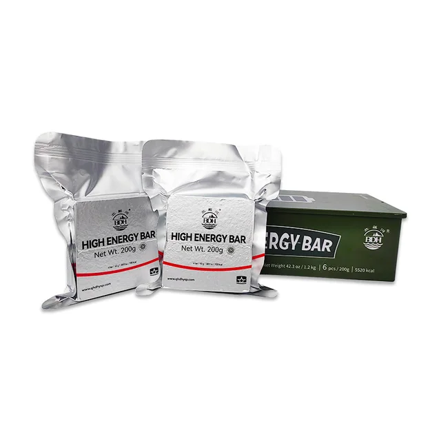 High Energy Emergency food Bars 6x200gr Iron Tin Box