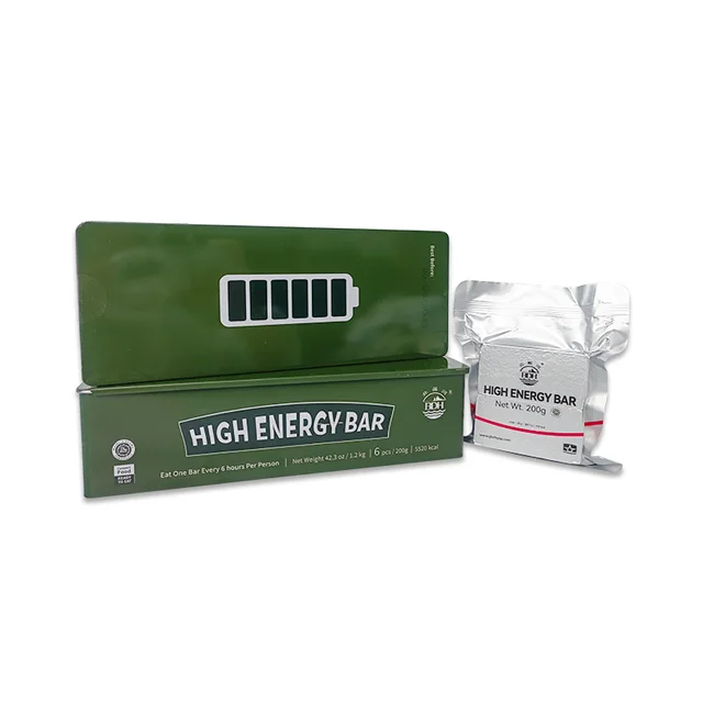 High Energy Emergency food Bars 6x200gr Iron Tin Box