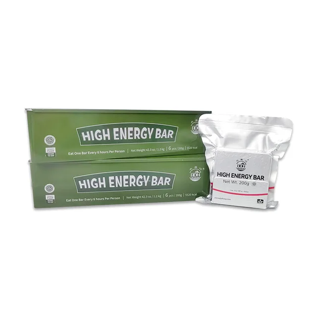 High Energy Emergency food Bars 6x200gr Iron Tin Box