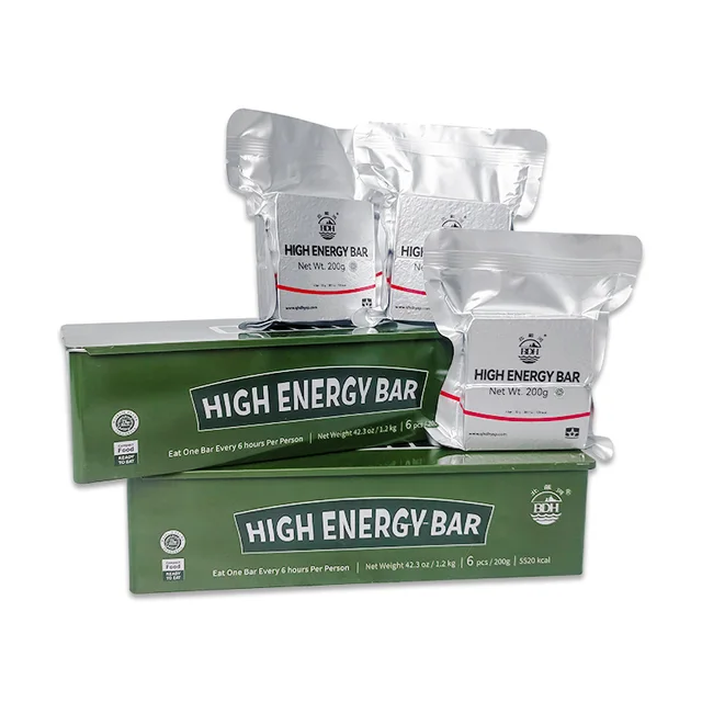 High Energy Emergency food Bars 6x200gr Iron Tin Box