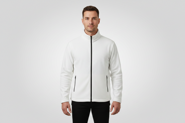 White Duble-Layer Cut Resistant Jacket