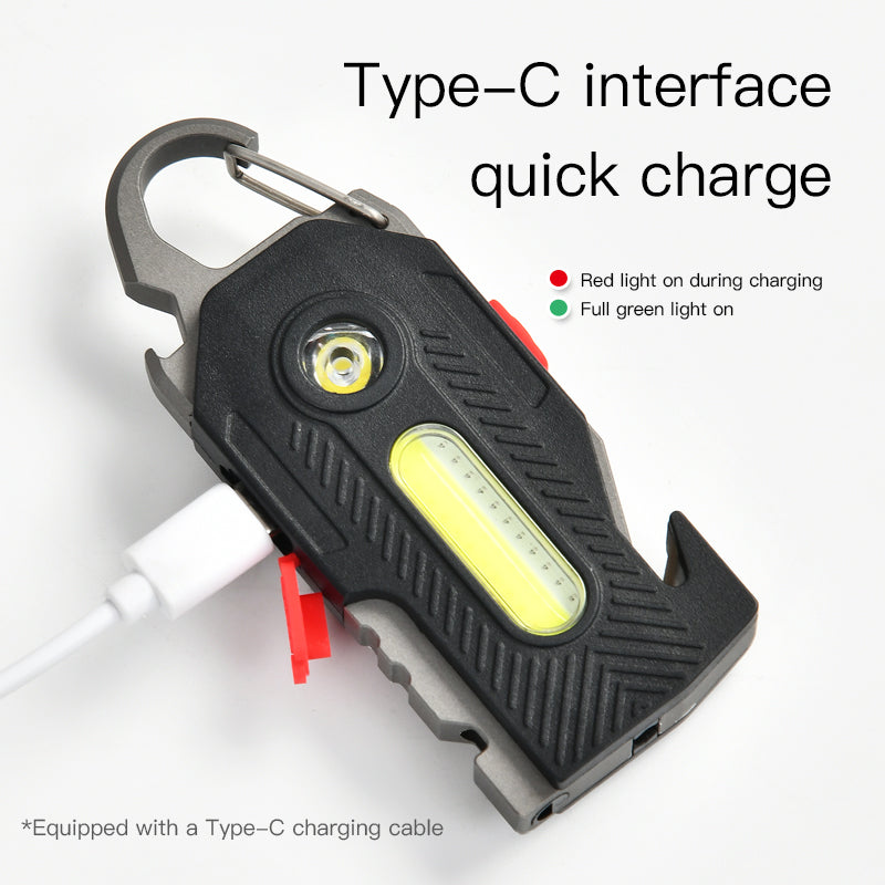 Emergency LED Light - Rechargeable Keychain Survival Light