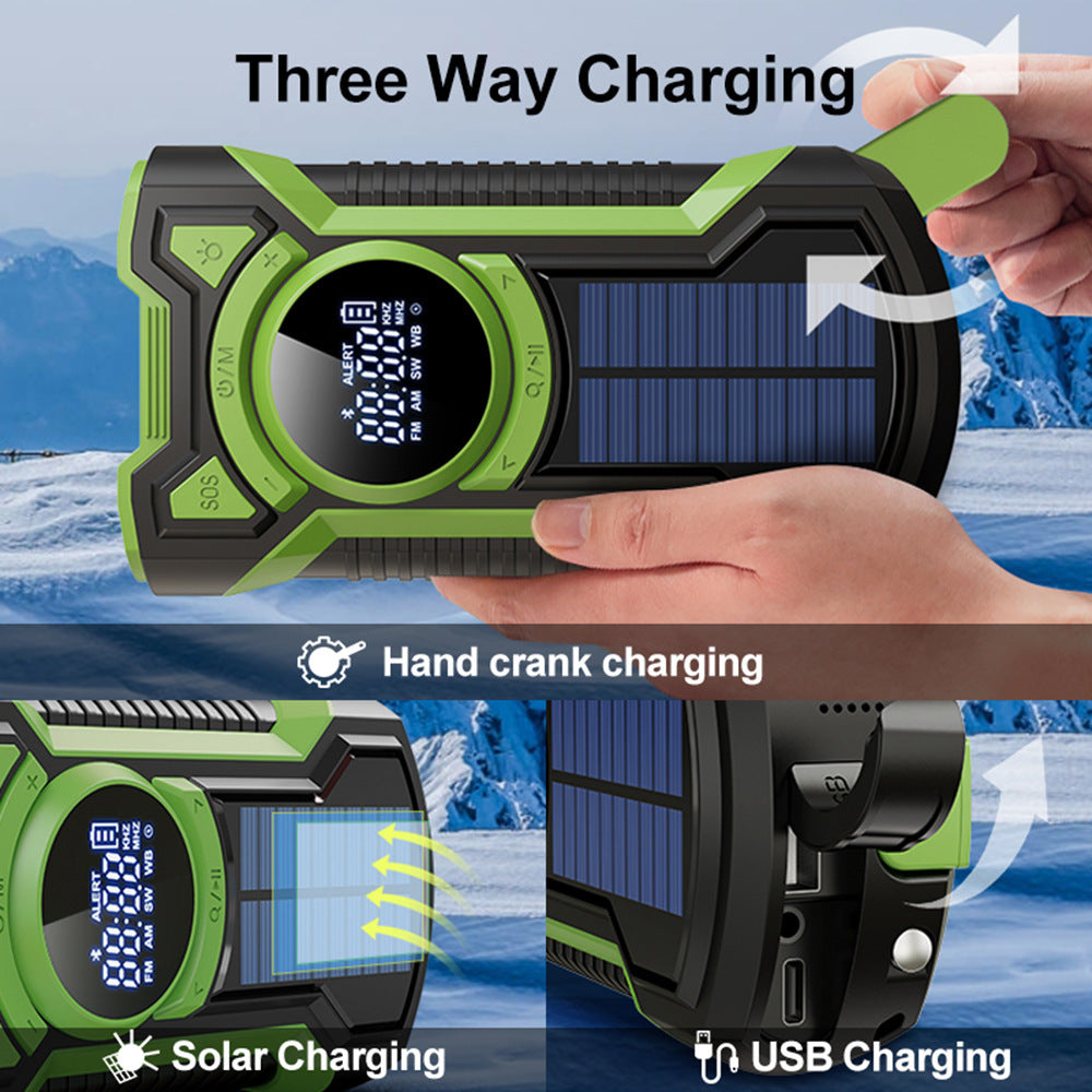 Three-proof Hand-operated Power Generation Flashlight Waterproof Multi-function