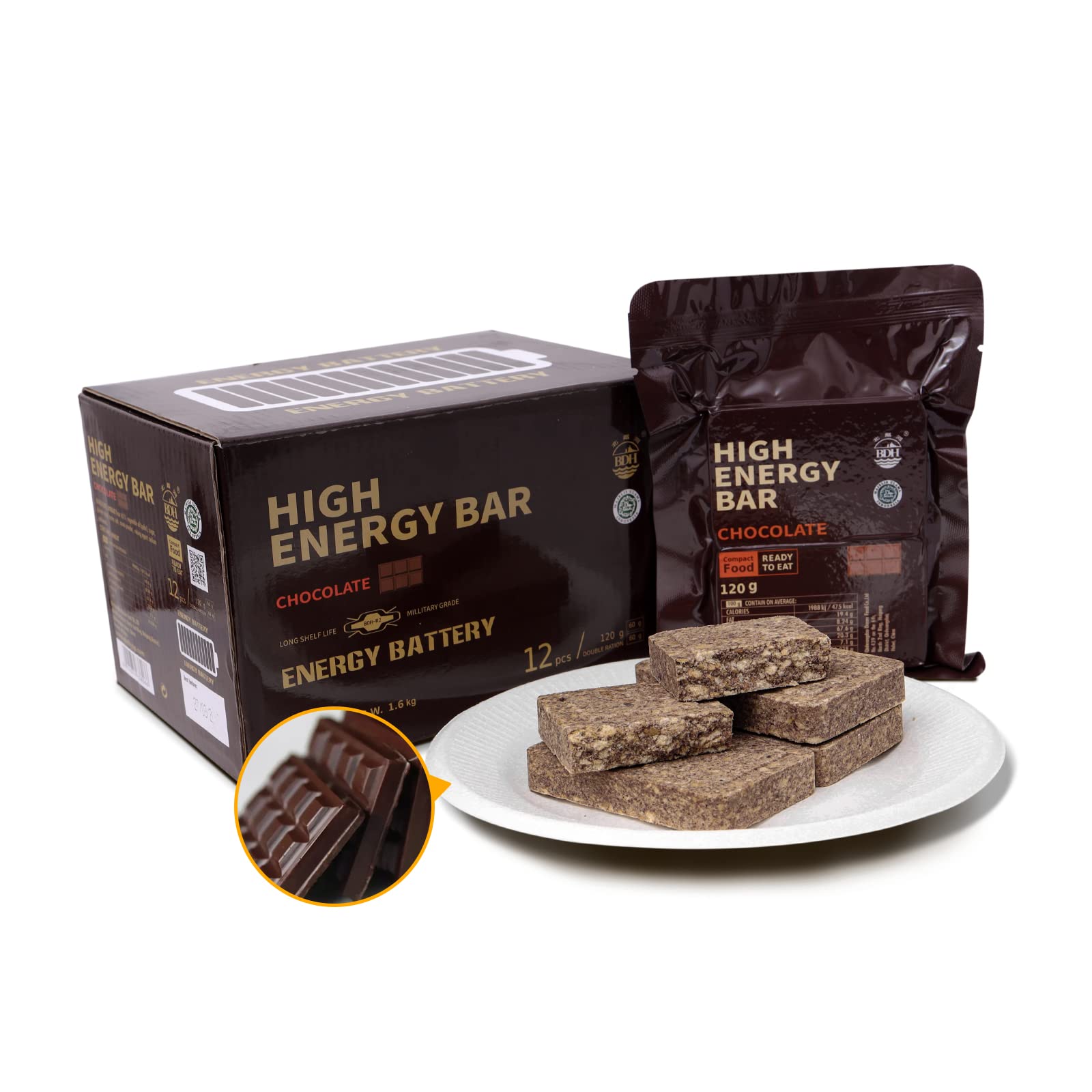 Choco Energy Emergency Bars. 12x120gr pack