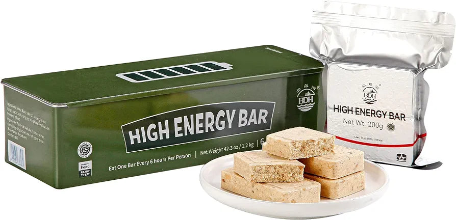 High Energy Emergency food Bars 6x200gr Iron Tin Box