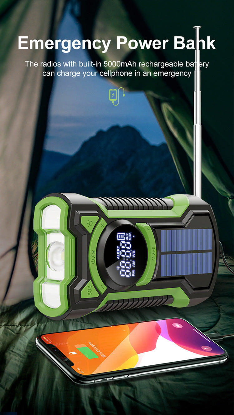 Three-proof Hand-operated Power Generation Flashlight Waterproof Multi-function