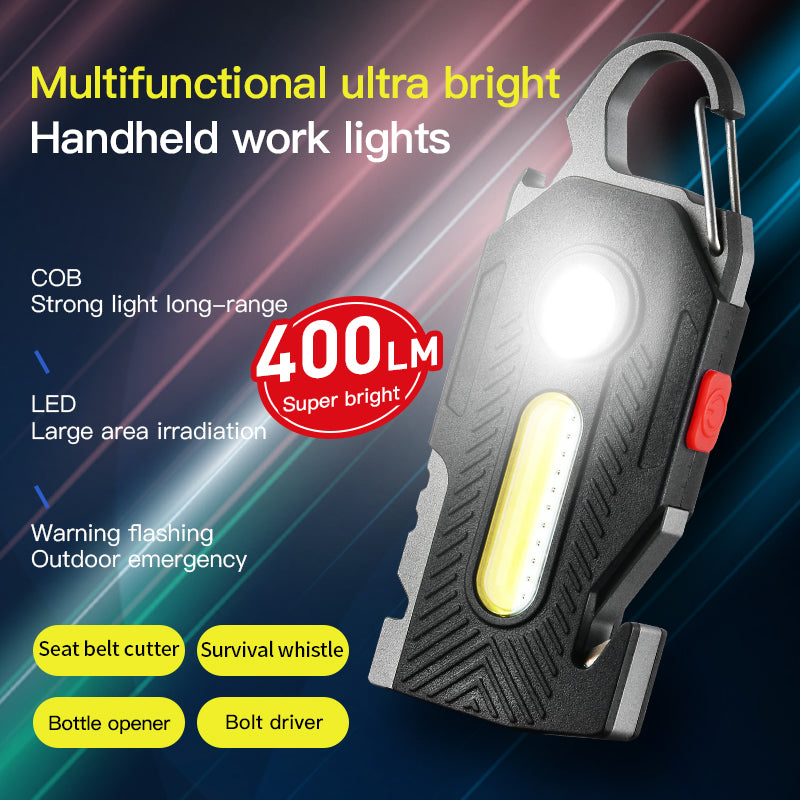 Emergency LED Light - Rechargeable Keychain Survival Light