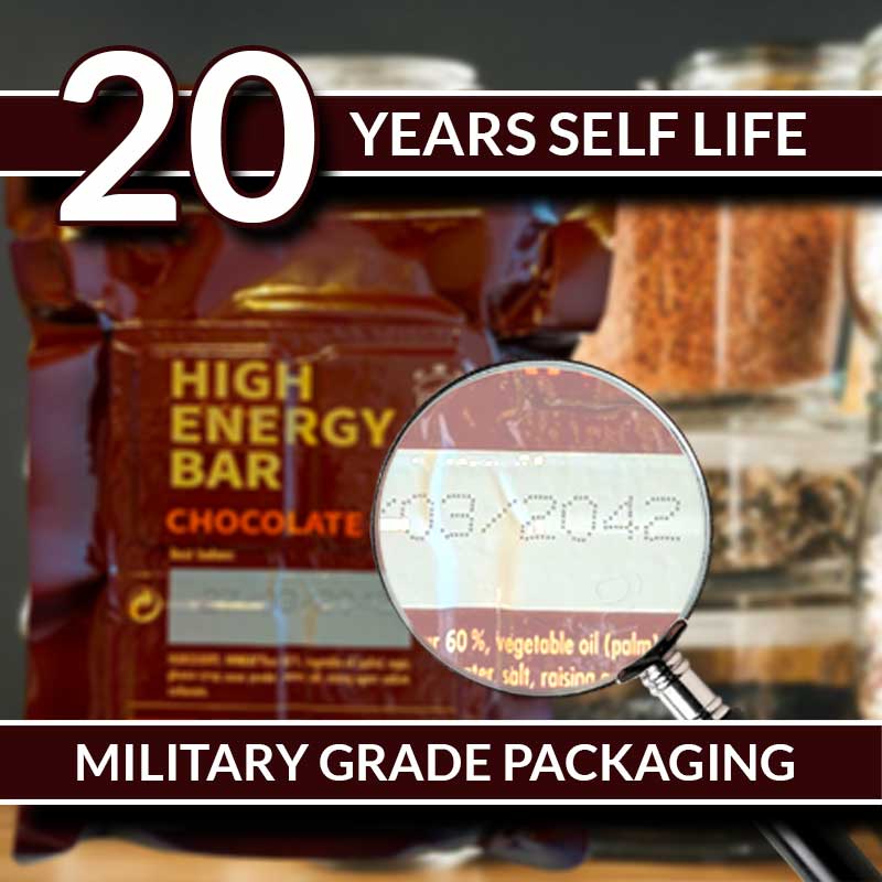 Choco Energy Emergency Bars. 12x120gr pack