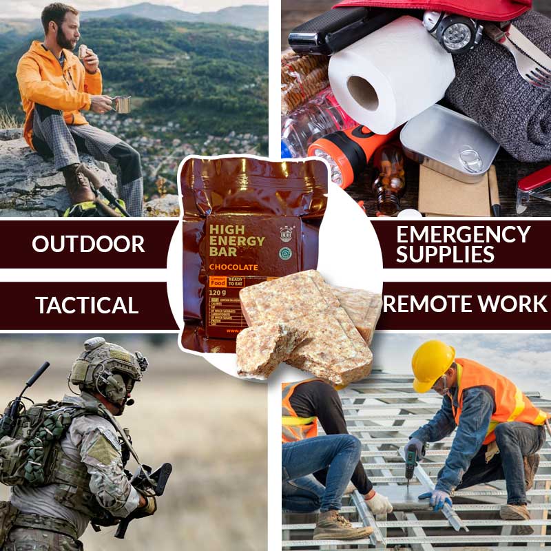 Choco Energy Emergency Bars. 12x120gr pack