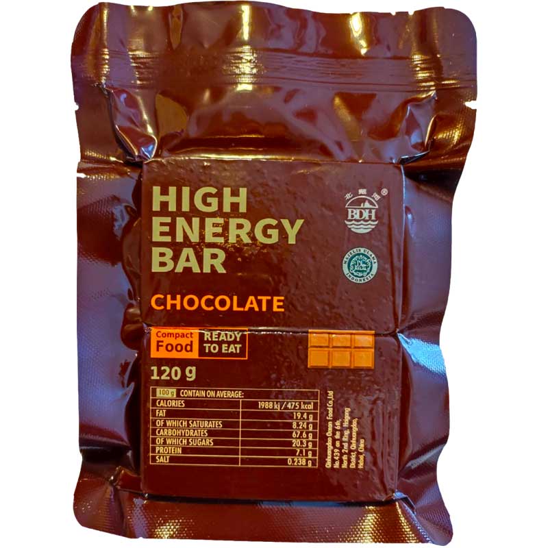 Choco Energy Emergency Bars. 12x120gr pack