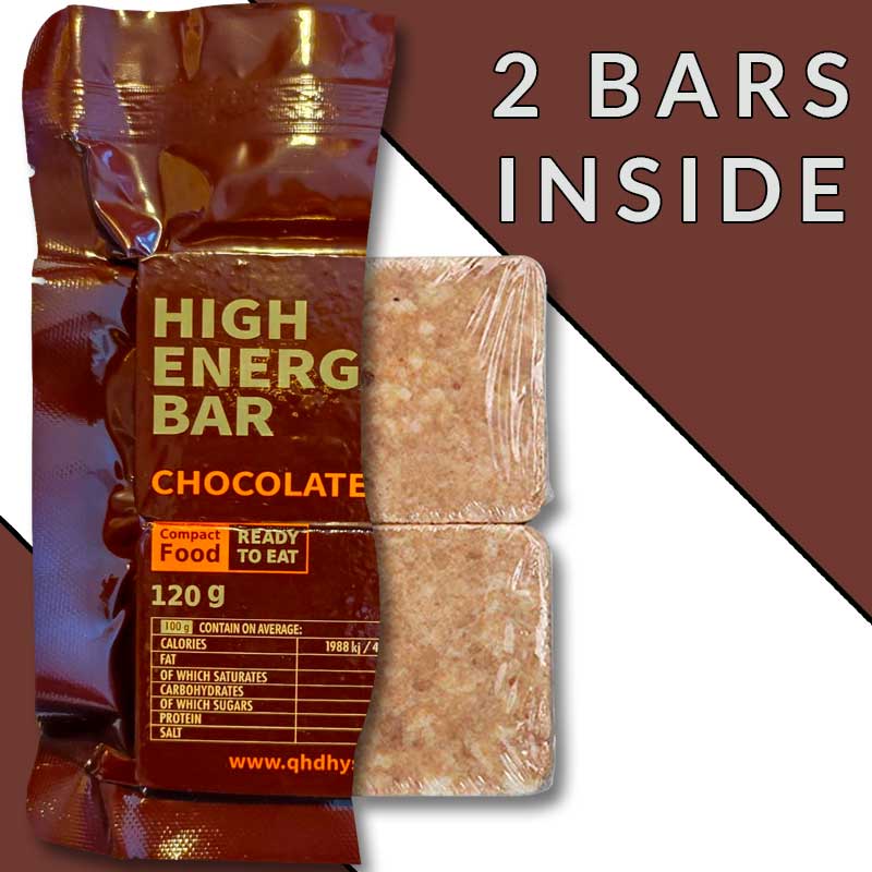Choco Energy Emergency Bars. 12x120gr pack