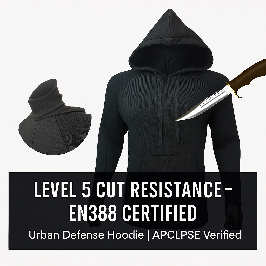 Anti-Cut Tactical Hoodie — Level 5 Defense | APCLPSE Verified