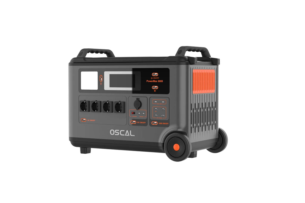 PowerMax 6000 Portable Power Station - 6000W 57.600Wh Dual Voltage Emergency Backup