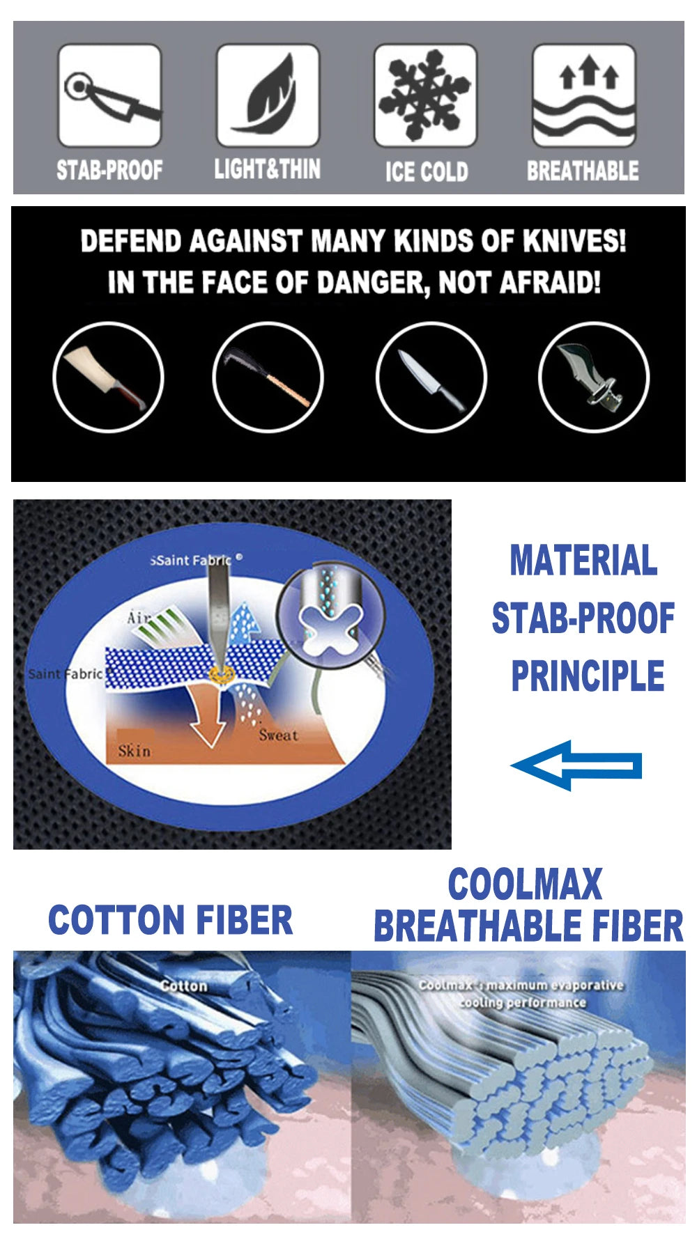 Combat Tee — Saintfabric® Blade Resistance | APCLPSE Systems