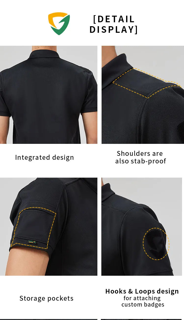 Anti-Cut Tactical Polo — Level 5 Protection | APCLPSE Verified