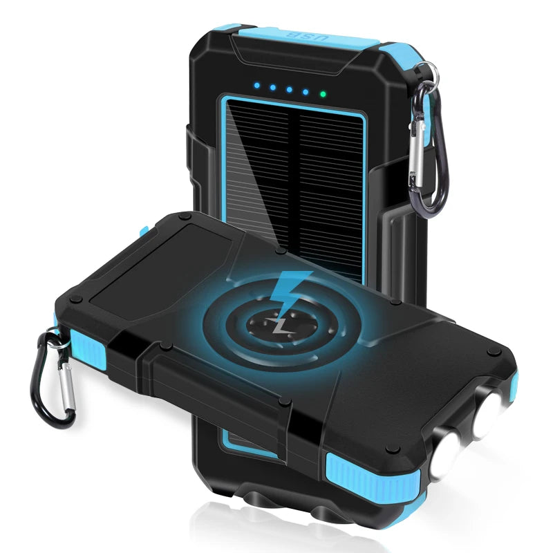 Solar Power Bank 20.000mAh — Wireless Survival Cell