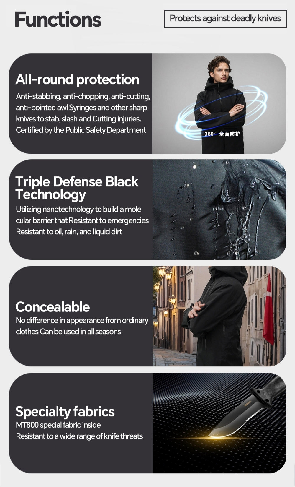 APCLPSE Protective Jacket — Knife-Resistant Level 5 Gear