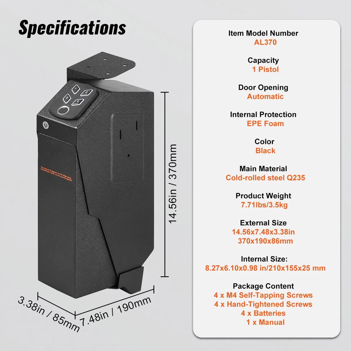 APCLPSE Gun Safe