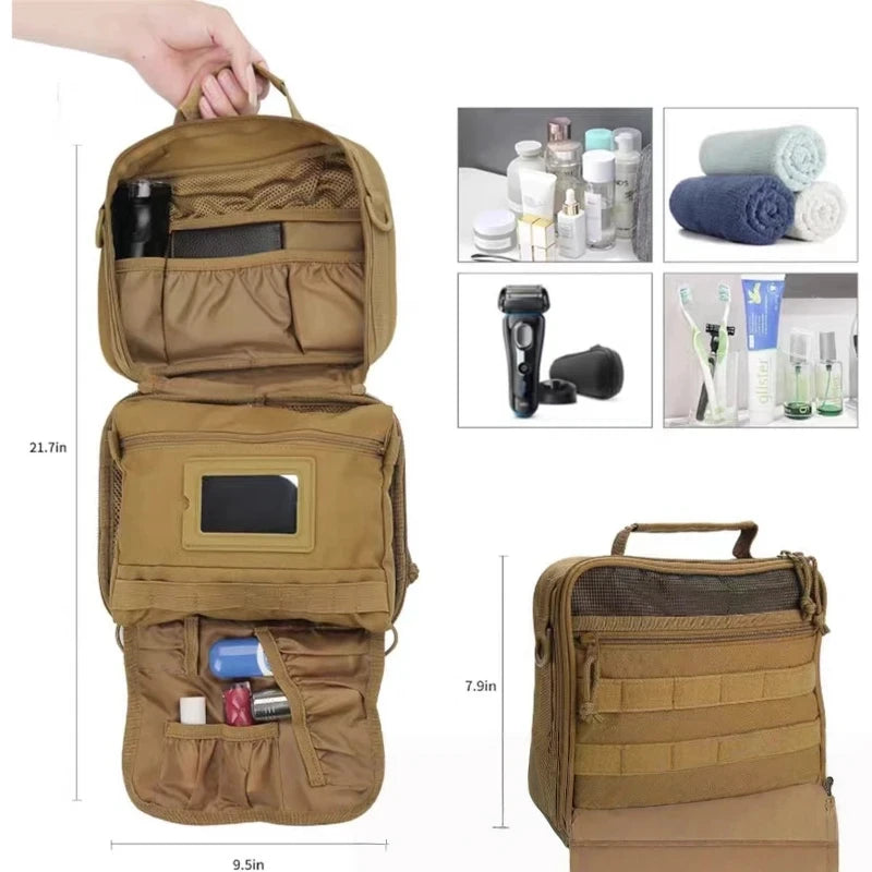 APCLPSE™ Split Travel Wash Bag, Large Capacity with Wet/Dry Separation