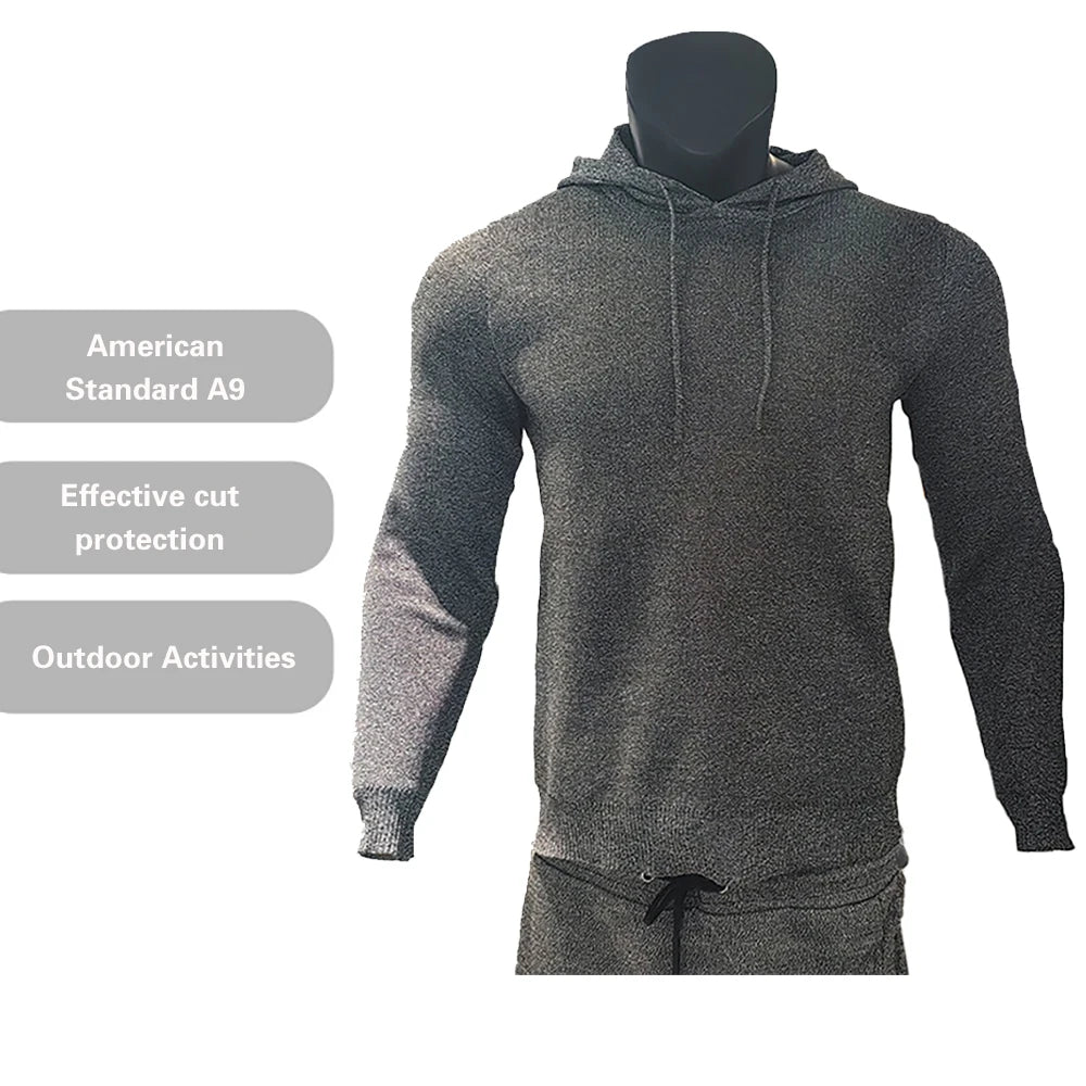 Anti-Cut Hoodie A9 — Hooded Tactical Shield