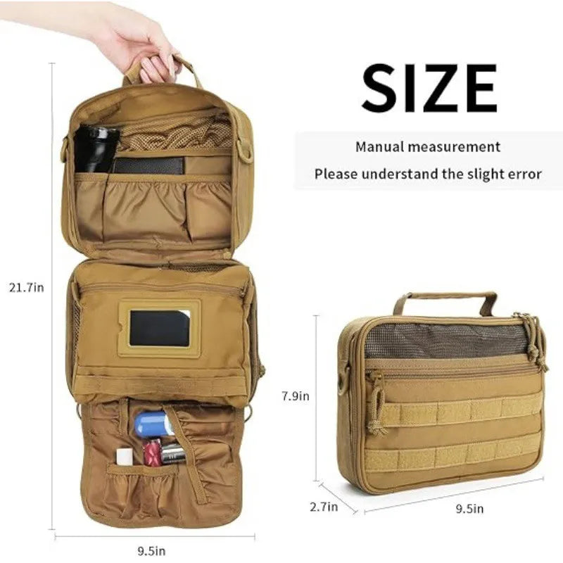 APCLPSE™ Split Travel Wash Bag, Large Capacity with Wet/Dry Separation