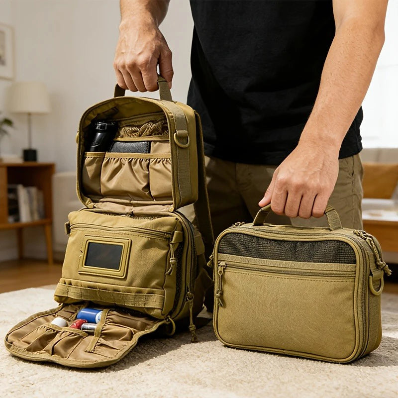 APCLPSE™ Split Travel Wash Bag, Large Capacity with Wet/Dry Separation
