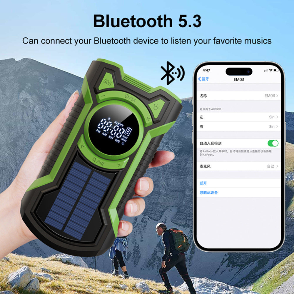 Three-proof Hand-operated Power Generation Flashlight Waterproof Multi-function