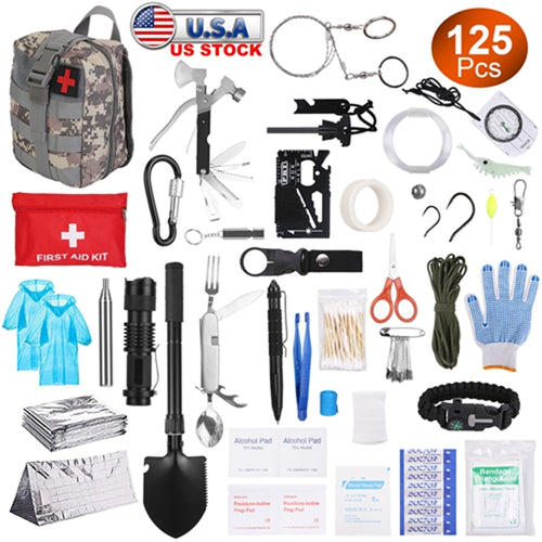 125-in-1 Professional Survival Kit - Complete Emergency Gear Set