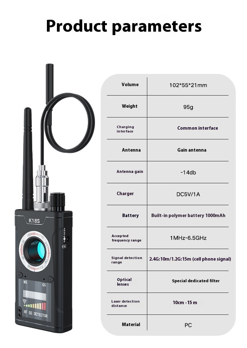 K18s Counter-Surveillance Detector — Anti-Theft Monitoring Tool | APCLPSE Systems