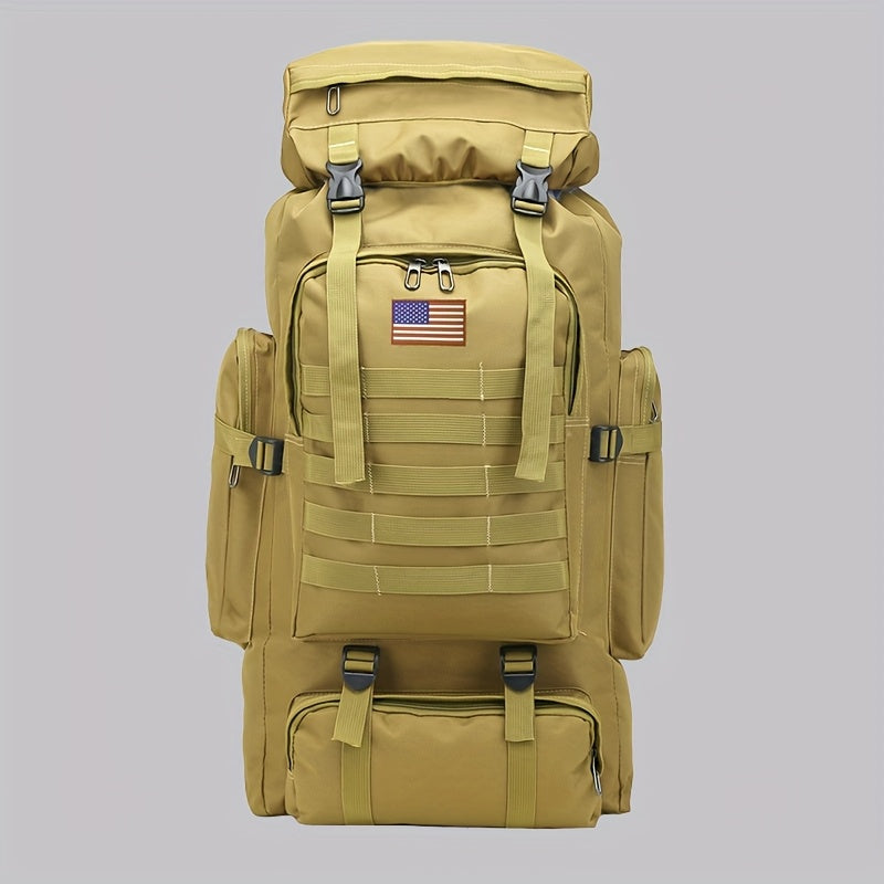 21.13gal Hiking Backpack Tactical Backpack Camping Mountaineering Bag Tactical Backpack 3 Day Assault Pack Chest Pack Large Camping Unisex Camouflage Outdoor With DIY System, Great For Travel, Work, Camping, Hunting, Hiking,
