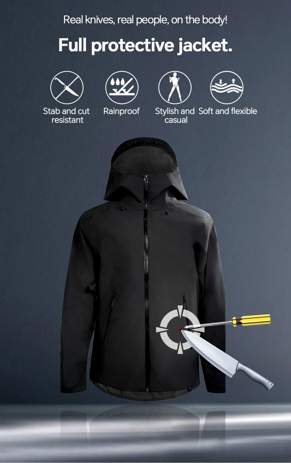 APCLPSE CUT & STAB Resistant Jacket — Knife-Resistant Level 5 Gear