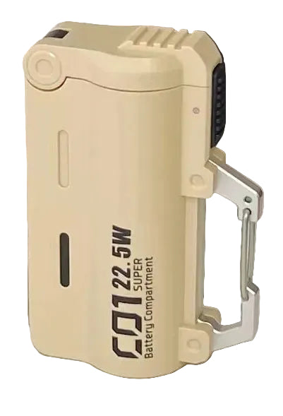 Tactical Power Bank with Carabiner Clip – Swappable Battery 5000-20000mAh