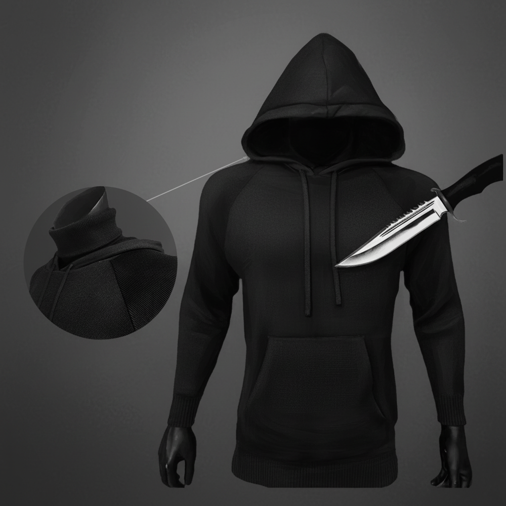 Tactical Hoodie Painted Illustration