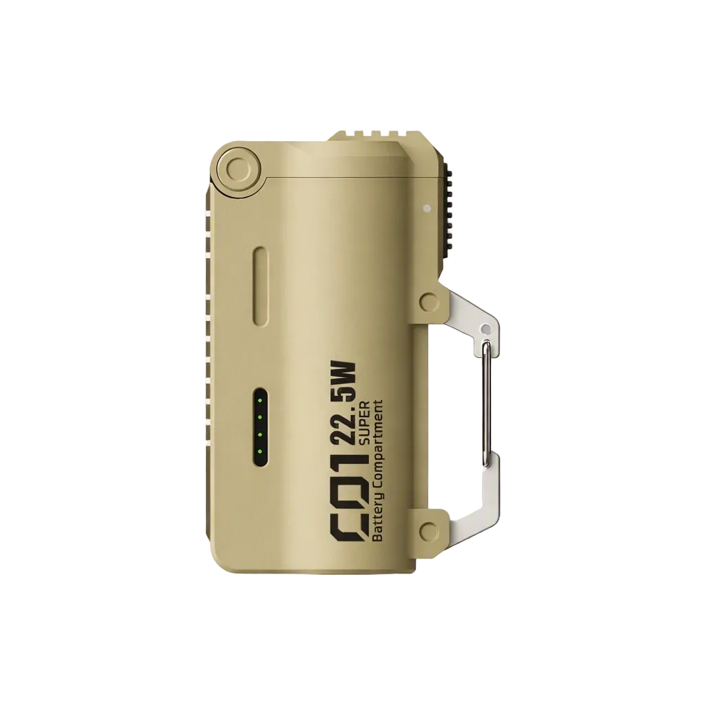 Tactical Power Bank with Carabiner Clip – Swappable Battery 5000-20000mAh